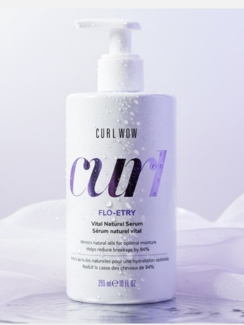 Curl Wow Flo-Etry Vital Natural Serum 10oz Moisturizing Curl Oil Blend New